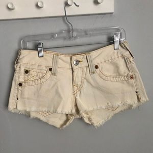 Cream True Religion Shorts